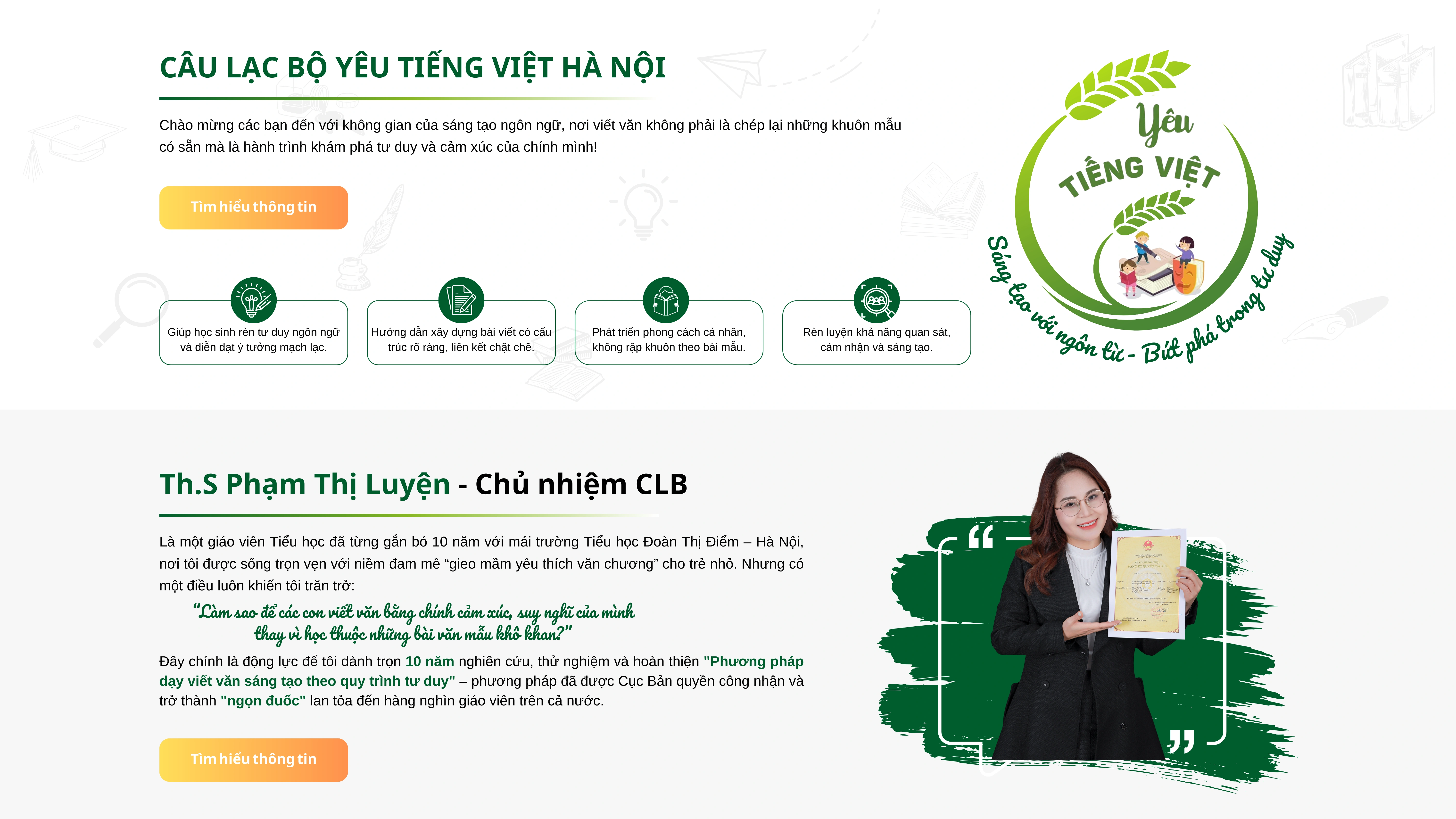 Câu lạc bộ yêu tiếng việt Hà Nội